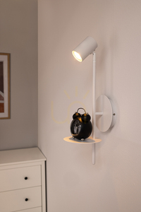 Aplică de perete Rogna, 1xGU10, Max. 50 W, metal alb, 19,5 cm small 1