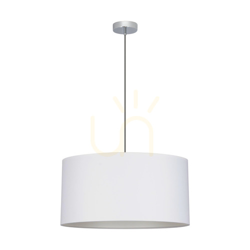 Verifica Lampa suspendată Rima, 1xE27, Max. 60 W, metal cromat/cablu împletit antracit/abat-jour gri, Ø 50 cm