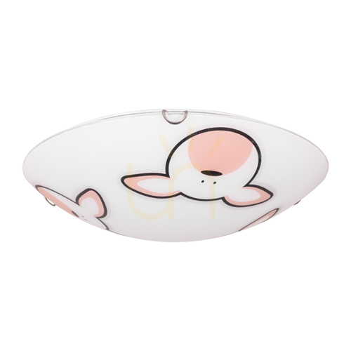 Verifica Lampa de tavan Rubby, 2xE27, Max. 60 W, metal cromat/abat-jour din sticlă albă, Ø 40 cm
