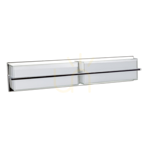Aplică de perete Sally, include LED 3000K 20W, metal cromat/abat-jour din sticlă albă, 60 cm small 0