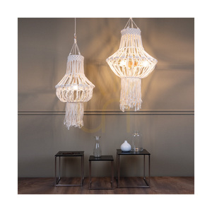 Lampa suspendată Samba, 3xE27, Max. LED de 15 W, stejar uleiat/natural, cablu împletit/șnur de bumbac împletit de culoare crem, Ø 65 cm small 2