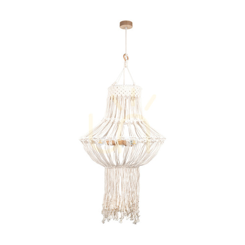 Verifica Lampa suspendată Samba, 3xE27, Max. LED de 15 W, stejar uleiat/natural, cablu împletit/șnur de bumbac împletit de culoare crem, Ø 65 cm