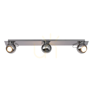Lampa de tavan Sergio, include 3 prize GU10, maxim. 50 W, metal cromat, 85,5 cm small 1