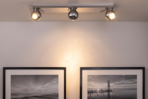 Lampa de tavan Sergio, include 3 prize GU10, maxim. 50 W, metal cromat, 85,5 cm small 3