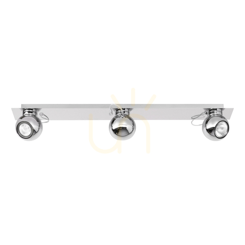 Verifica Lampa de tavan Sergio, include 3 prize GU10, maxim. 50 W, metal cromat, 85,5 cm
