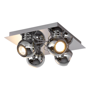 Lampa de tavan Sergio, include 4 becuri GU10, Max. 50 W, metal cromat, 25 cm small 1