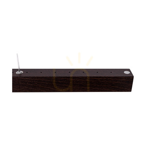 Lampă suspendată Smal 2xLED 3000K 22,5 W, din lemn de fag și nuc / cablu din PVC transparent cu variator tactil, 80 cm small 2