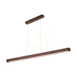 Lampă suspendată Smal 2xLED 3000K 34,5 W, din lemn de fag și nuc / cablu din PVC transparent cu variator tactil, 120 cm small 0