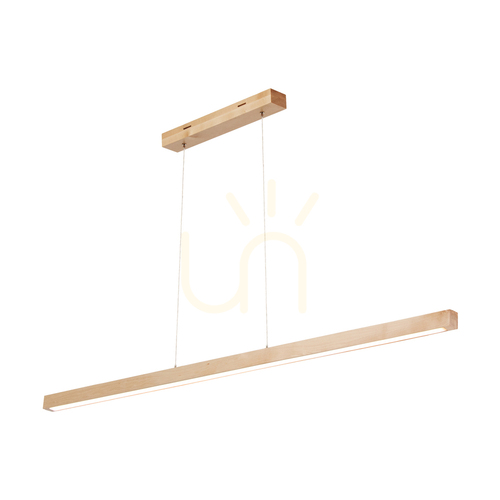 Verifica Lampă suspendată Smal 2xLED 3000K 34,5 W, mesteacăn/cablu din PVC transparent, cu variator tactil, 110 cm