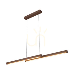 Lampă suspendată Smal Double 2xLED 3000K 22,5 W, mesteacăn/cablu din PVC transparent, cu variator tactil, 120 cm small 1