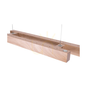 Lampă suspendată Smal Double 2xLED 3000K 22,5 W, mesteacăn/cablu din PVC transparent, cu variator tactil, 120 cm small 2