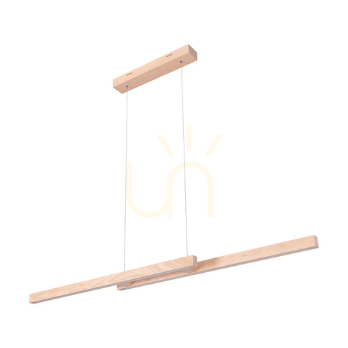 Verifica Lampă suspendată Smal Double 2xLED 3000K 22,5 W, mesteacăn/cablu din PVC transparent, cu variator tactil, 120 cm