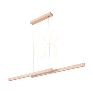 Lampă suspendată Smal Double 2xLED 3000K 22,5 W, mesteacăn/cablu din PVC transparent, cu variator tactil, 120 cm small 0