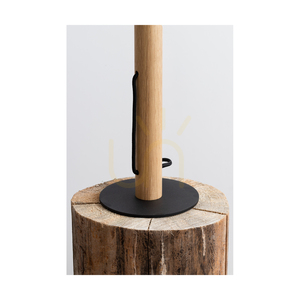 Lampa de masă Solange, 1xE27, Max. 60 W, stejar uleiat/metal negru/cablu împletit negru, Ø 15 cm small 4