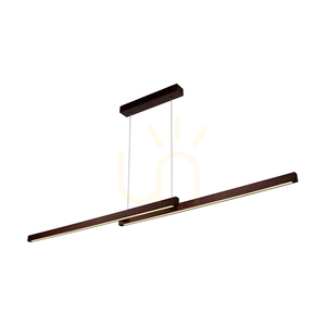 Lampă suspendată Smal Double cu 2 LED-uri, 3000K, 22,5 W, din lemn de fag și nuc, cu variator tactil, 120 cm small 1