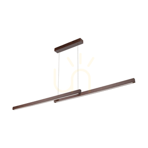 Lampă suspendată Smal Double cu 2 LED-uri, 3000K, 22,5 W, din lemn de fag și nuc, cu variator tactil, 120 cm small 0