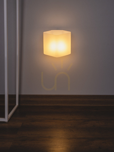 Aplică de perete „Space”, include 1 bec LED de 3000K și 6W, metal alb, 17 cm small 1