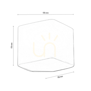 Aplică de perete „Space”, include 1 bec LED de 3000K și 6W, metal alb, 17 cm small 2