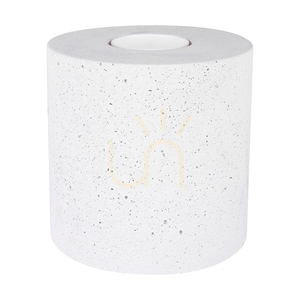 Lampă de masă rotundă „Strong”, 1xE27, Max. 25 W, beton alb/cablu din PVC negru, Ø 10 cm small 1