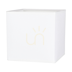 Lampă de masă pătrată „Strong”, 1xE27, Max. 25 W, gri beton/cablu din PVC negru/abat-jour alb, 15 cm small 1