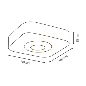Lampa de tavan Sunniva, include 1 bec LED de 3000K și 5W, lemn de fag și nuc / metal satinat, 14 cm small 2