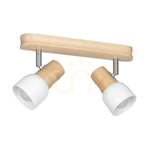 Lampa de tavan Svantje, 2xE14, Max. 40 W, mesteacăn/metal cromat/abat-jour din metal alb, 29 cm small 0