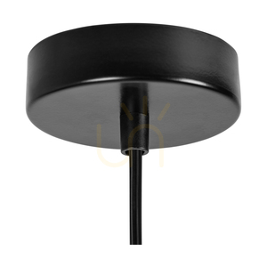 Lampă suspendată „Swan”, 1xE27, Max. 60 W, metal negru/cablu din PVC negru/abat-jour din metal negru, Ø 30 cm small 1