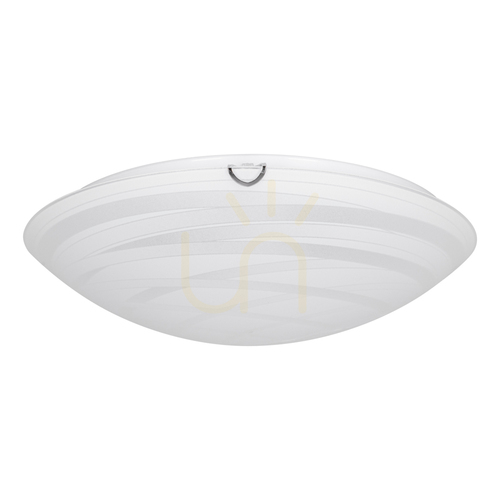Verifica Lampa de tavan Sydney, 2xE27, Max. 60 W, metal cromat/abat-jour din sticlă albă, Ø 40 cm
