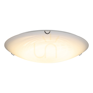 Lampa de tavan Sydney, include 1 bec LED de 2700K și 30W, corp metalic cromat/abat-jour din sticlă albă, Ø50 cm small 1