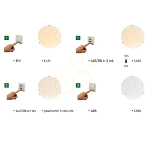 Lampa de tavan Sydney, include 1 bec LED de 2700K și 18W, corp metalic cromat/abat-jour din sticlă albă, Ø40 cm small 1