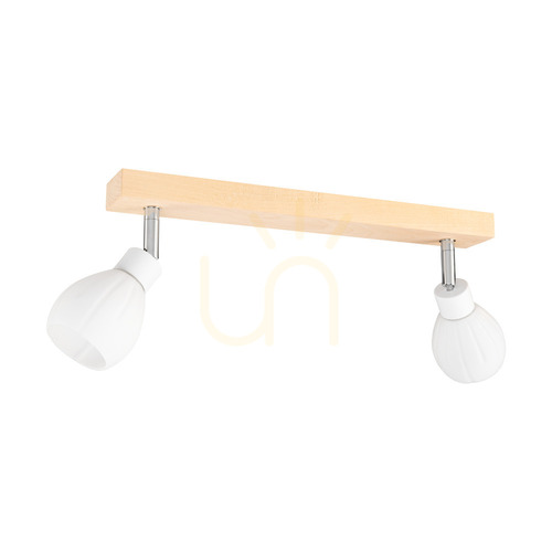 Verifica Lampa de tavan Talea, include 2 becuri LED G9 (max.. 3 W), mesteacăn/metal alb/abat-jour din sticlă albă, 39 cm