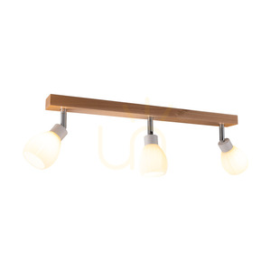 Lampa de tavan Talea Incl. LED 3xG9, maxim. 3 W, mesteacăn/metal alb/abat-jour din sticlă albă, 55 cm small 1