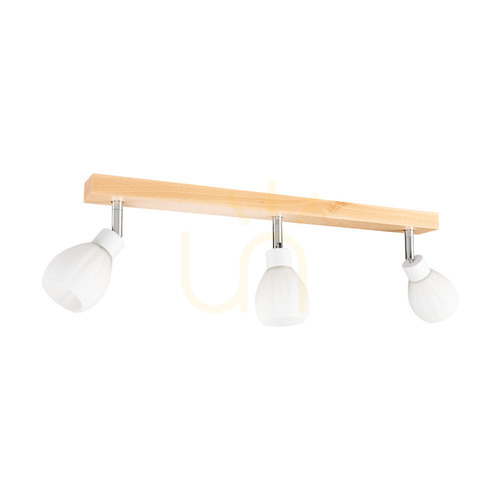 Verifica Lampa de tavan Talea Incl. LED 3xG9, maxim. 3 W, mesteacăn/metal alb/abat-jour din sticlă albă, 55 cm
