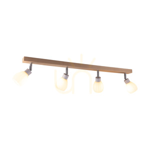Lampa de tavan Talea Incl. 4xG9 LED, maxim. 3 W, mesteacăn/metal alb/abat-jour din sticlă albă, 78 cm small 1