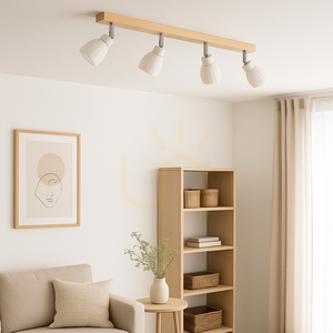 Lampa de tavan Talea Incl. 4xG9 LED, maxim. 3 W, mesteacăn/metal alb/abat-jour din sticlă albă, 78 cm small 3