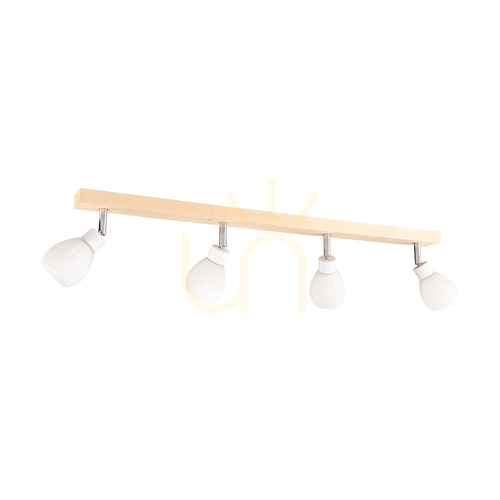 Verifica Lampa de tavan Talea Incl. 4xG9 LED, maxim. 3 W, mesteacăn/metal alb/abat-jour din sticlă albă, 78 cm