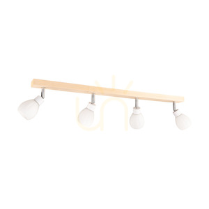 Lampa de tavan Talea Incl. 4xG9 LED, maxim. 3 W, mesteacăn/metal alb/abat-jour din sticlă albă, 78 cm small 0