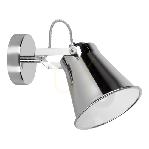 Verifica Aplică de perete Tekla, 1xE27, Max. 60 W, metal cromat, 17 cm