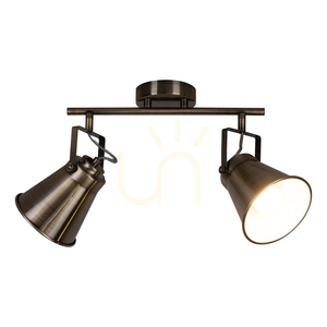 Lampa de tavan Tekla, 2xE27, Max. 60 W, patină metalică, 39 cm small 1