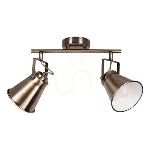 Verifica Lampa de tavan Tekla, 2xE27, Max. 60 W, patină metalică, 39 cm