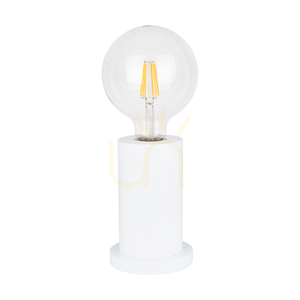 Lampa de masă Tasse, 1xE27, Max. 25 W, lemn de fag alb, cablu din PVC transparent, Ø 10 cm small 0
