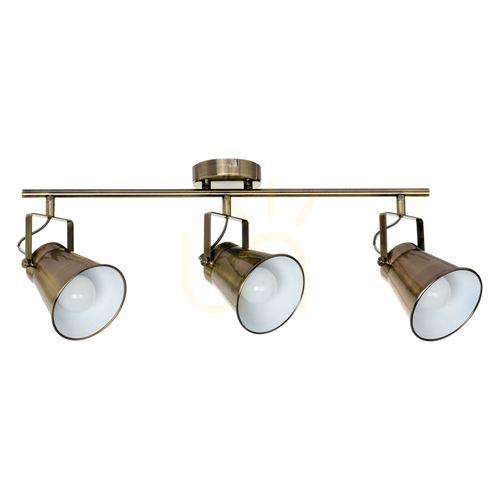 Verifica Lampa de tavan Tekla, 3xE27, Max. 60 W, patină metalică, 74 cm