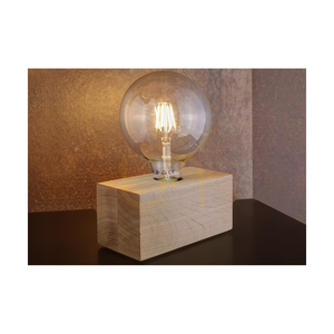 Lampa de masă Theo, 1xE27, Max. 25 W, stejar uleiat/negru, cablu din PVC de 18 cm small 2