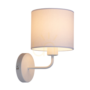 Aplică de perete Tomi 1xE27 Max. Lampă de 40 W, corp metalic alb / abajur alb, 23 cm small 1