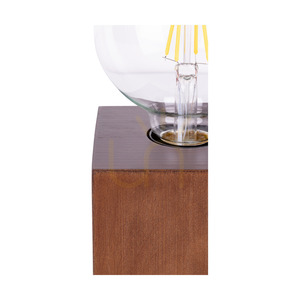 Lampa de masă Trongo, 1xE27, Max. 25 W, lemn de fag și nuc, cablu din PVC negru, 10 cm small 3