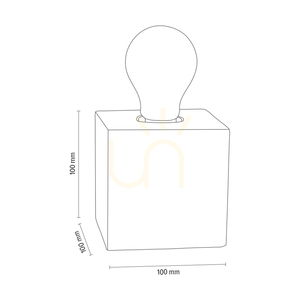 Lampa de masă Trongo, 1xE27, Max. 25 W, lemn de fag și nuc, cablu din PVC negru, 10 cm small 5