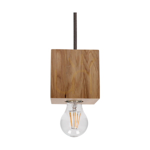 Lampa suspendată Trongo Square, 1xE27, Max. 60 W, stejar uleiat/antracit, cablu împletit de 10 cm small 1