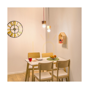 Lampa suspendată Trongo Square, 1xE27, Max. 60 W, stejar uleiat/antracit, cablu împletit de 10 cm small 2