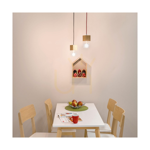 Lampa suspendată Trongo Square, 1xE27, Max. 60 W, stejar uleiat/antracit, cablu împletit de 10 cm small 3