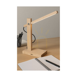 Lampa de masă Tukan, 1xLED, 3000K, 5,5 W, mesteacăn/antracit, cablu împletit cu variator tactil, 45 cm small 1